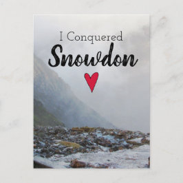 Cartão Postal Wales Conquistou a paisagem de Snowdon Welsh Strea