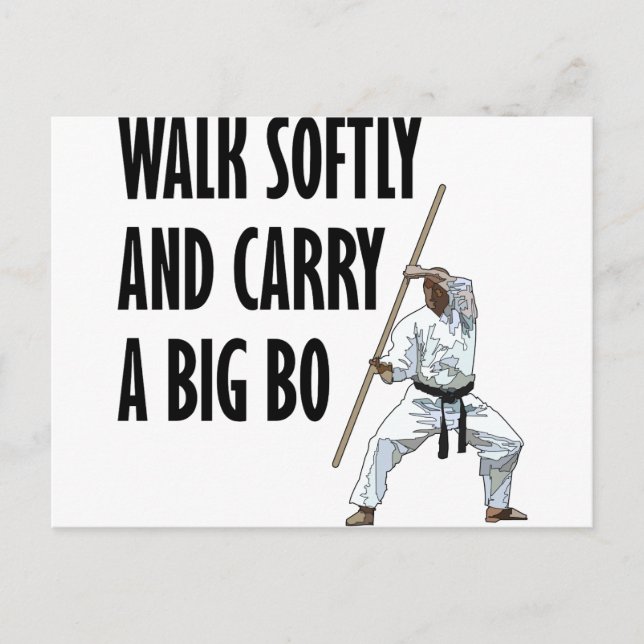 Cartão Postal Walk Softly Bo (Frente)