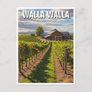 Cartão Postal Walla Walla Washington Viagem