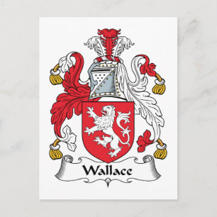 Cartão Postal Wallace Family Crest