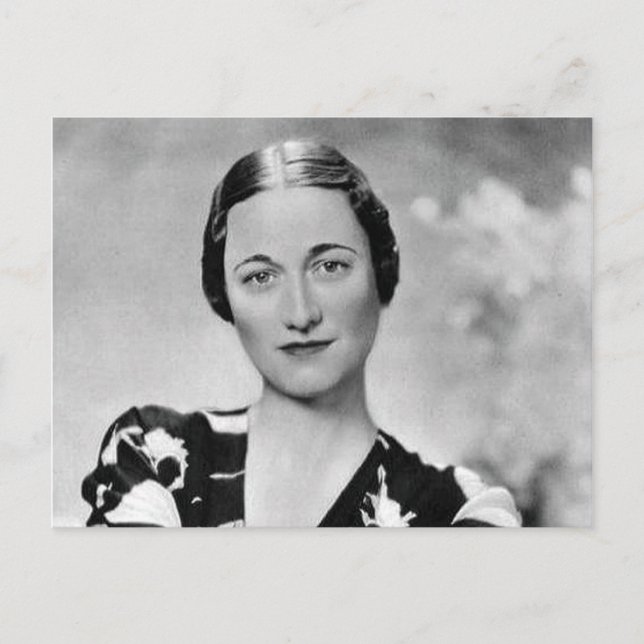 Cartão Postal Wallis Simpson (Frente)