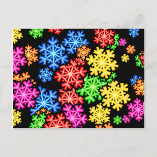 Cartão Postal Wallpaper Snowflake