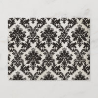 Wallpaper Vintage Black and White Damask