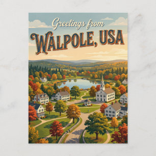 Cartão Postal Walpole EUA