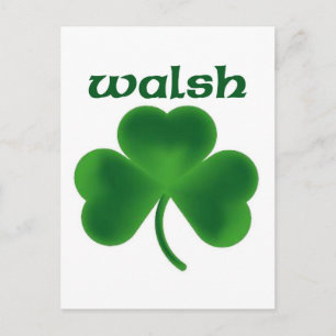 Cartão Postal Walsh Shamrock