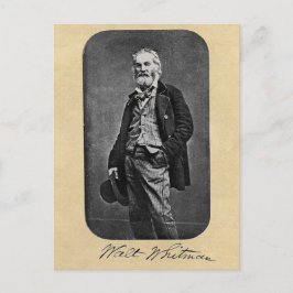 Cartão Postal Walt Whitman, 41 anos, Retrato