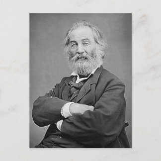Cartão Postal Walt Whitman Assistiu Retrato Fotografia 47 Anos
