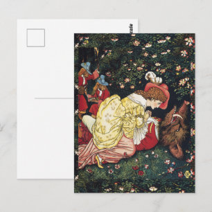 Cartão Postal Walter Crane Beauty e a Besta