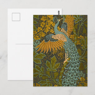 Cartão Postal Walter Crane - Fig Vintage e Padrão Peacock