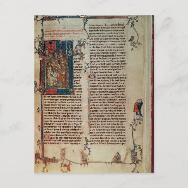 Cartão Postal Walter Map sobre uma história das aventuras (Frente)