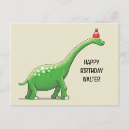Cartão Postal Walter o Dinossauro de Pescoço Longo