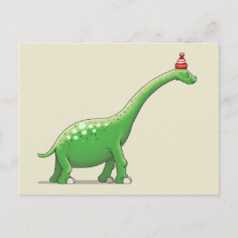 Cartão Postal Walter o dinossauro de pescoço longo