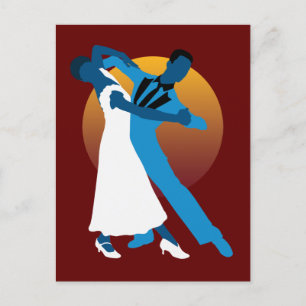 Cartão Postal Waltz Dancing