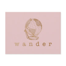 Wander Viagem Cote e Globo em Blush e Dourado