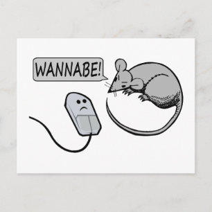 Cartão Postal Wannabe do mouse do computador