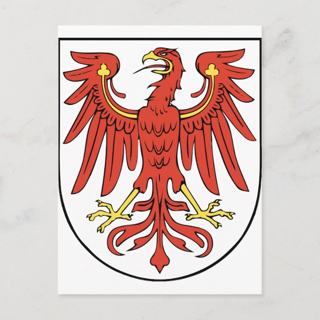 Cartão Postal Wappen Brandenburg (Frente)