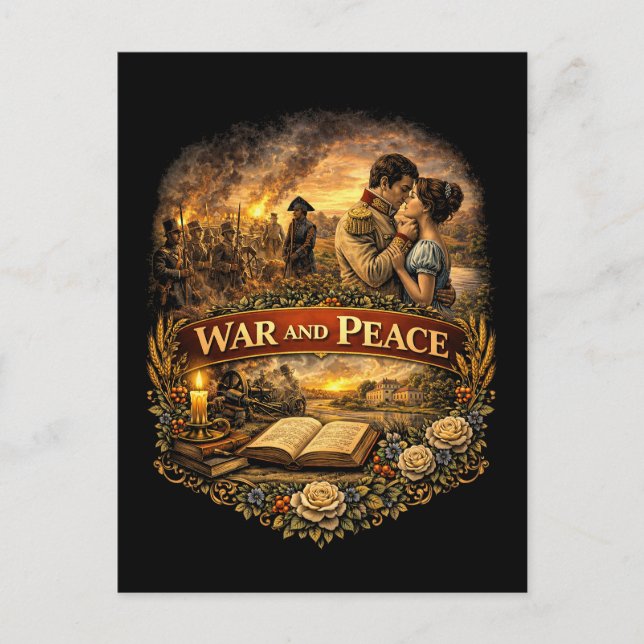 Cartão Postal War and Peace (Frente)