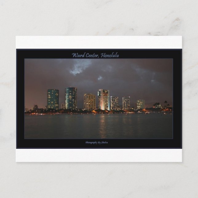 Cartão Postal Ward Center Honolulu (Frente)