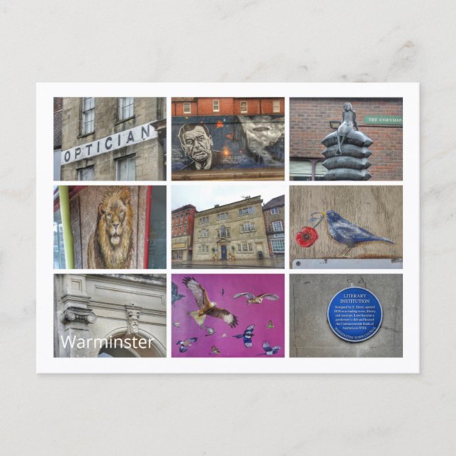 Cartão Postal Warminster (Frente)