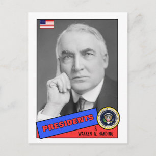 Cartão Postal Warren G. Harding Baseball Card