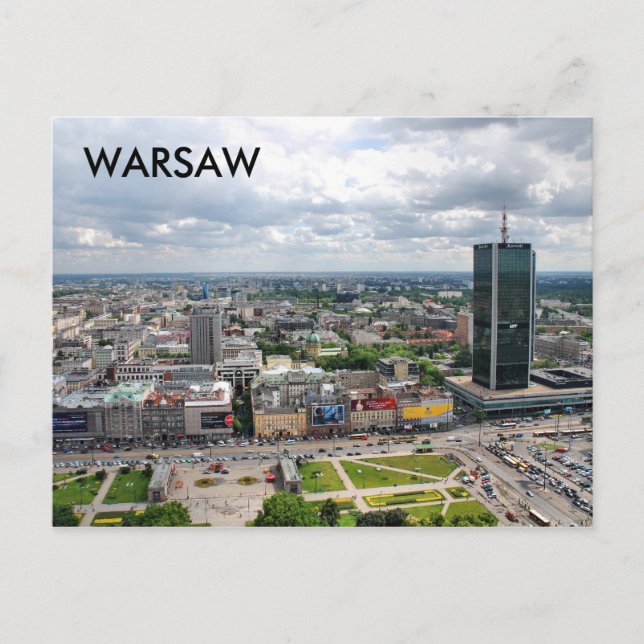 CARTÃO POSTAL WARSAW (Frente)