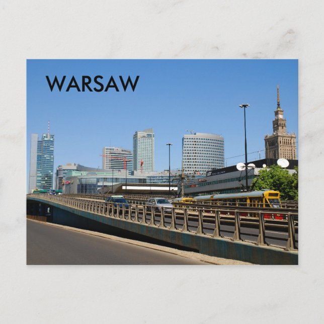 Cartão Postal Warsaw (Frente)