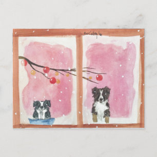 Cartão Postal Warten auf den Weihnachtsmann