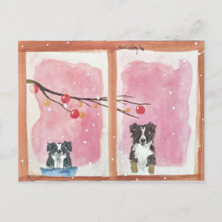 Cartão Postal Warten auf den Weihnachtsmann