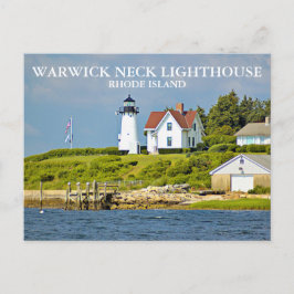 Cartão Postal Warwick Neck Lighthouse, Cartão-postal Rhode Islan