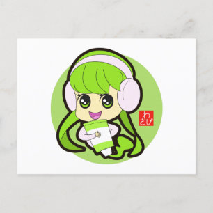 Cartão Postal Wasabi Girl