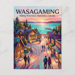 Cartão Postal Wasagaming Canadá