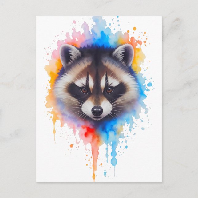 Cartão Postal Waschbär  (Frente)