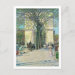 Cartão Postal Washington Arch New York por Childe Hassam