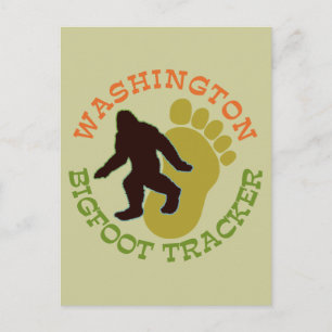 Cartão Postal Washington Bigfoot Tracker