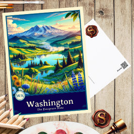 Cartão Postal Washington | Cartão-postal Sombreado do Cel do Est
