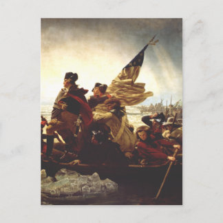 Cartão Postal Washington Crossing the Delaware by Emanuel Leutze