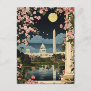 Cartão Postal Washington DC Capitol Building Monument Vintage