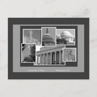 Cartão Postal Washington, DC Landmarks Posta Card