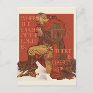 Cartão Postal Washington-Liberdade e o Espírito do Senhor