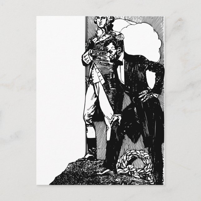 Cartão Postal washington lincoln (Frente)