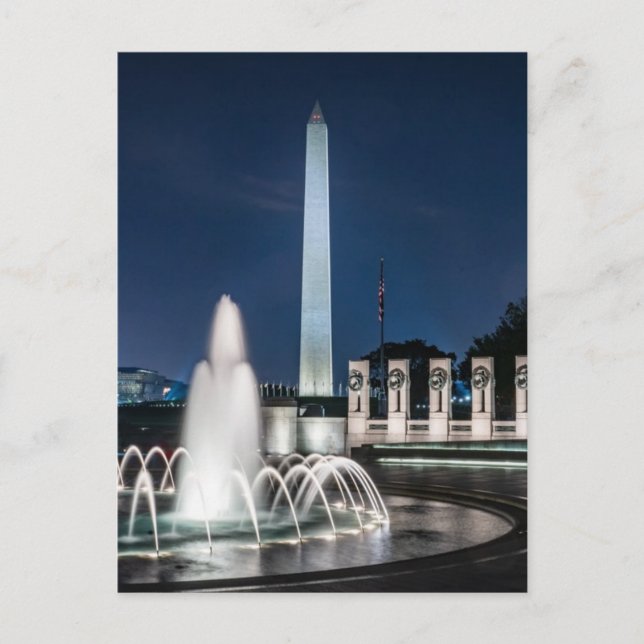 Cartão Postal Washington Monument EUA George Washington (Frente)