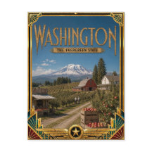 Washington Vintage Art Deco Era de Ouro
