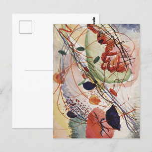Cartão Postal Wassily Kandinsky Aquarelle Impressão