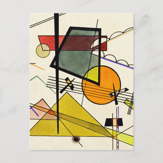 Cartão Postal Wassily Kandinsky - Melodisch (Frente)