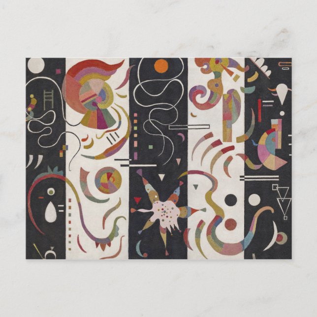 Cartão Postal Wassily Kandinsky - Striped (Frente)