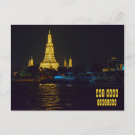 Cartão Postal Wat Arun à noite