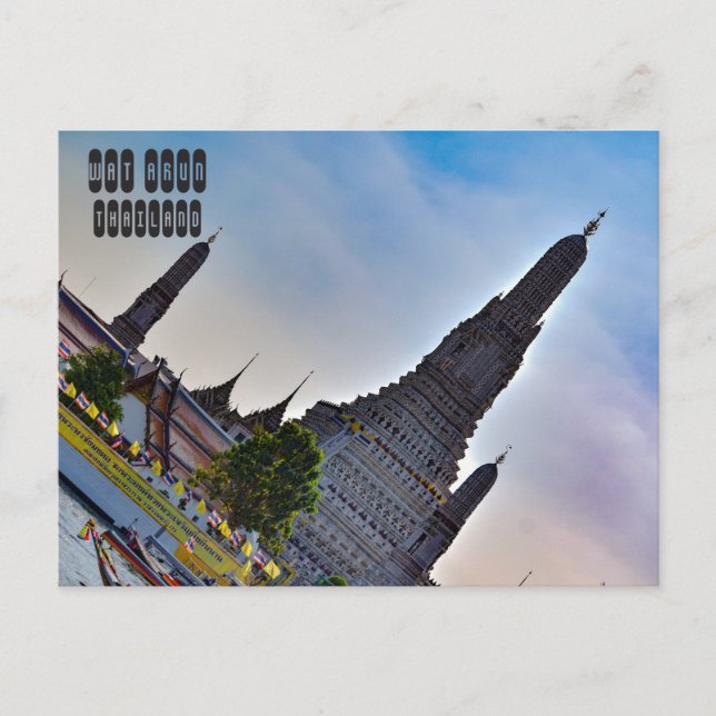Cartão Postal Wat Arun em Bangkok (Frente)