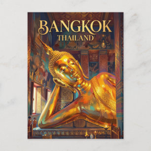 Cartão Postal Wat Pho (Buddha deitado) Tailândia