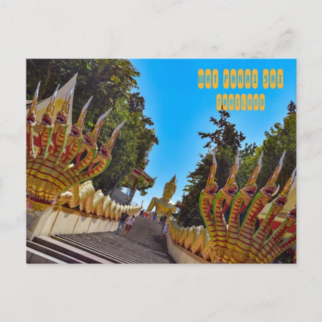 Cartão Postal Wat Phrai Yai Big Buddha (Frente)