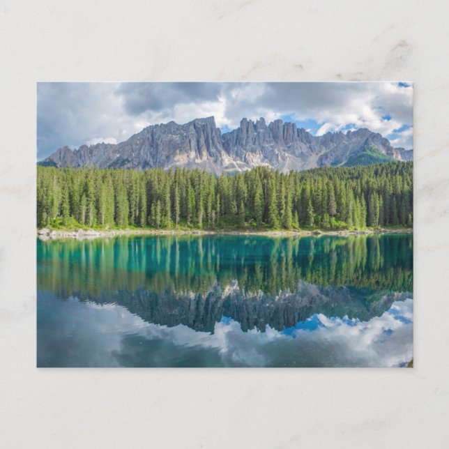 Cartão Postal Water | Latemar Mountain Range (Frente)